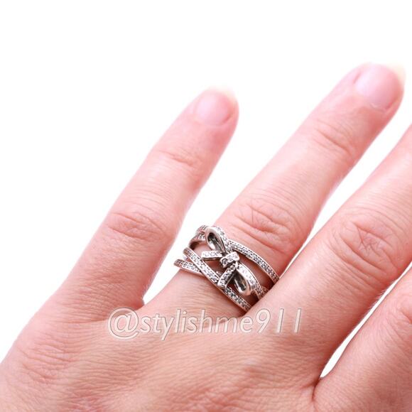 AUTHENTIC PANDORA Delicate Sentiments Statement Ring - Picture 11 of 13